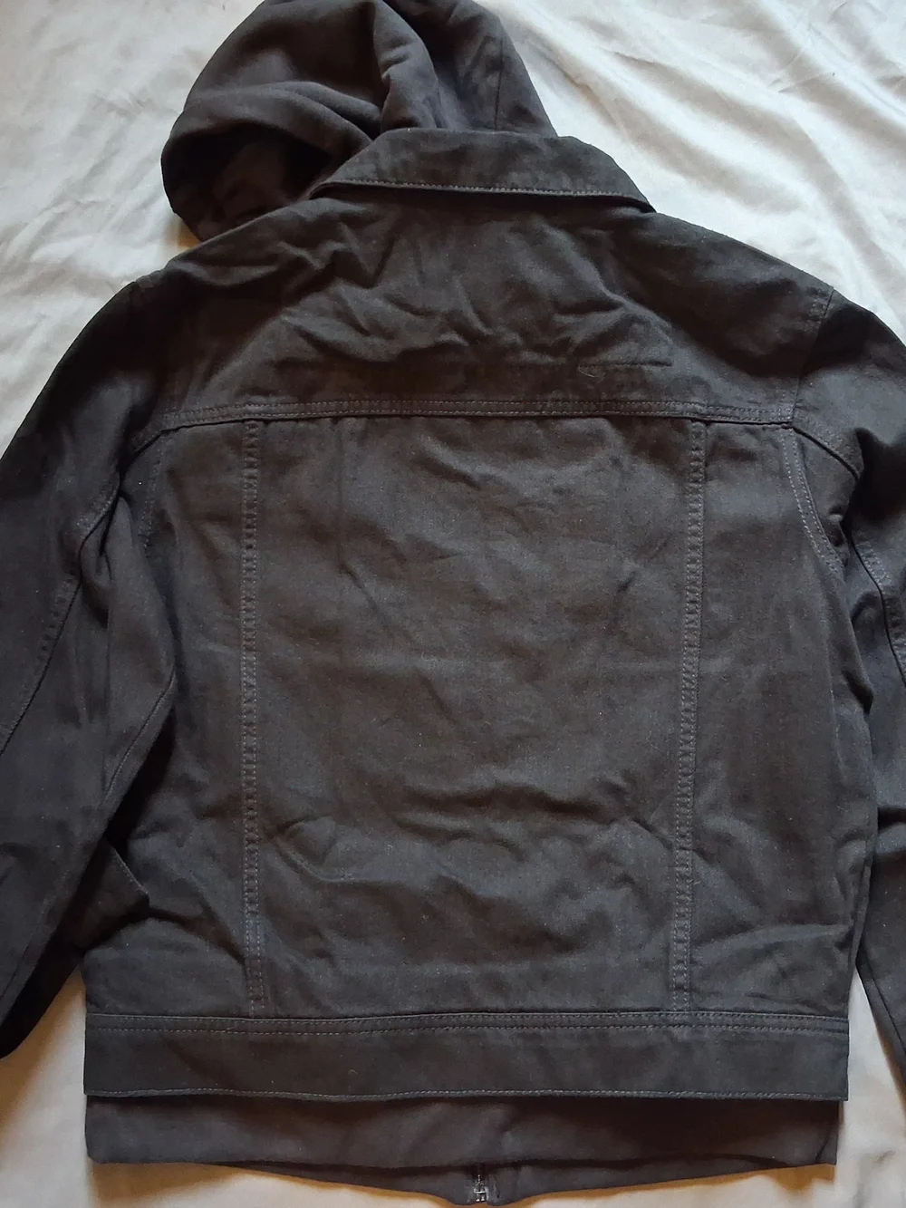 Sun+Stone Men's Hooded Denim Jacket